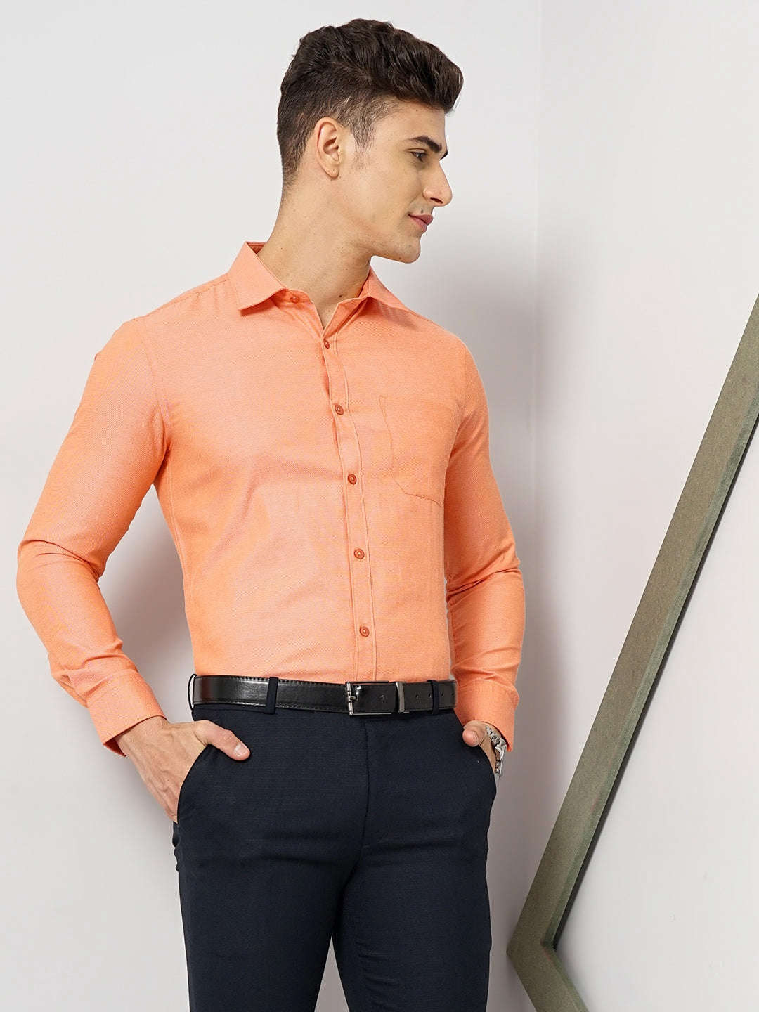 Shop Men Slim Fit Luxe Formal Shirt Online.