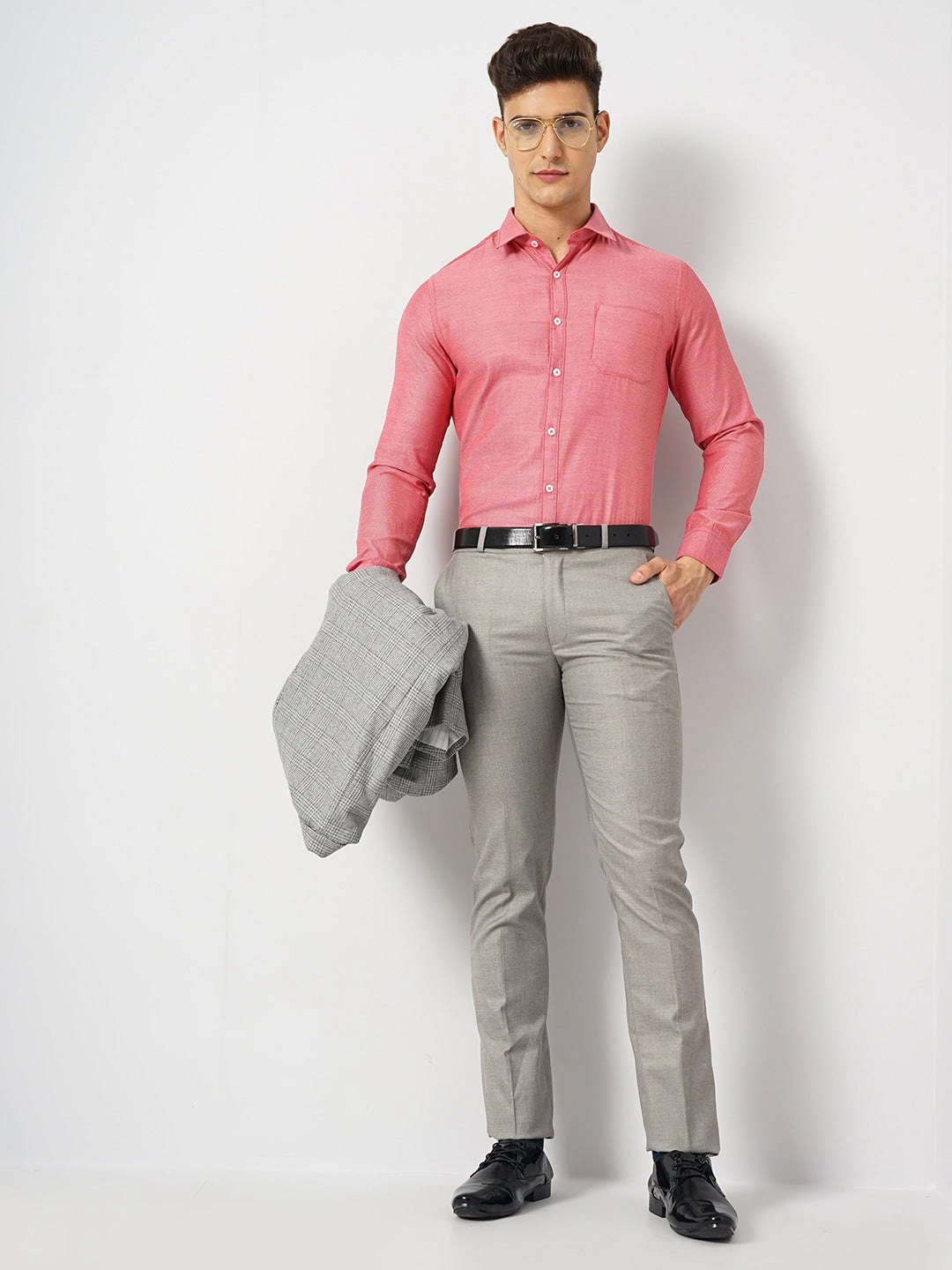 Shop Men Slim Fit Luxe Formal Shirt Online.