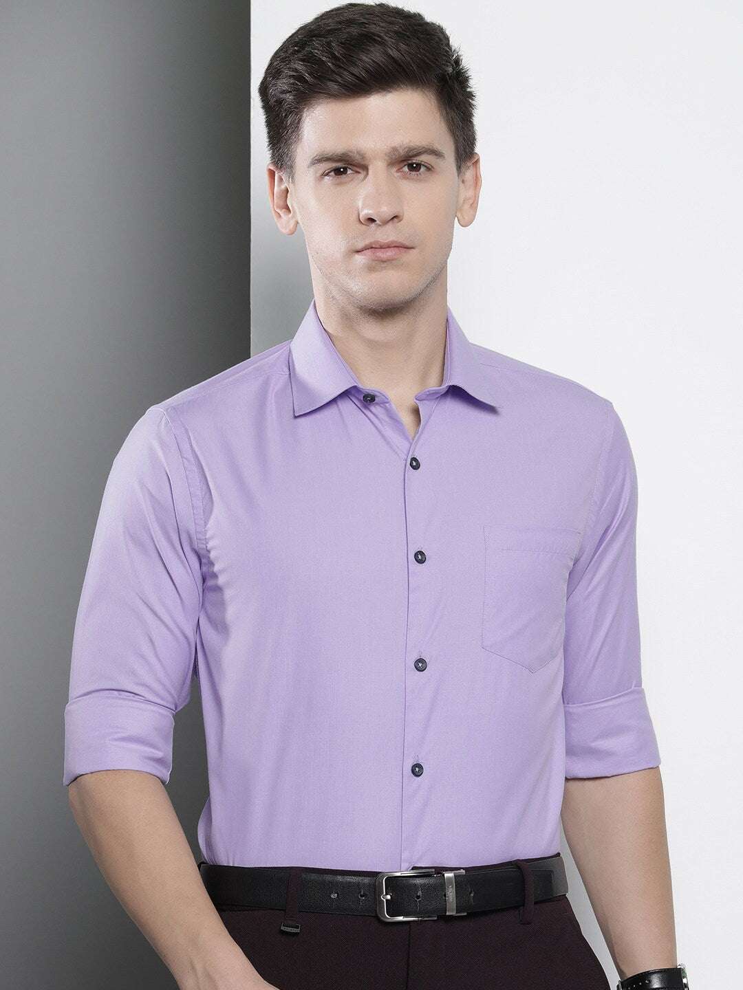 Shop Men Slim Fit Luxe Formal Shirt Online.