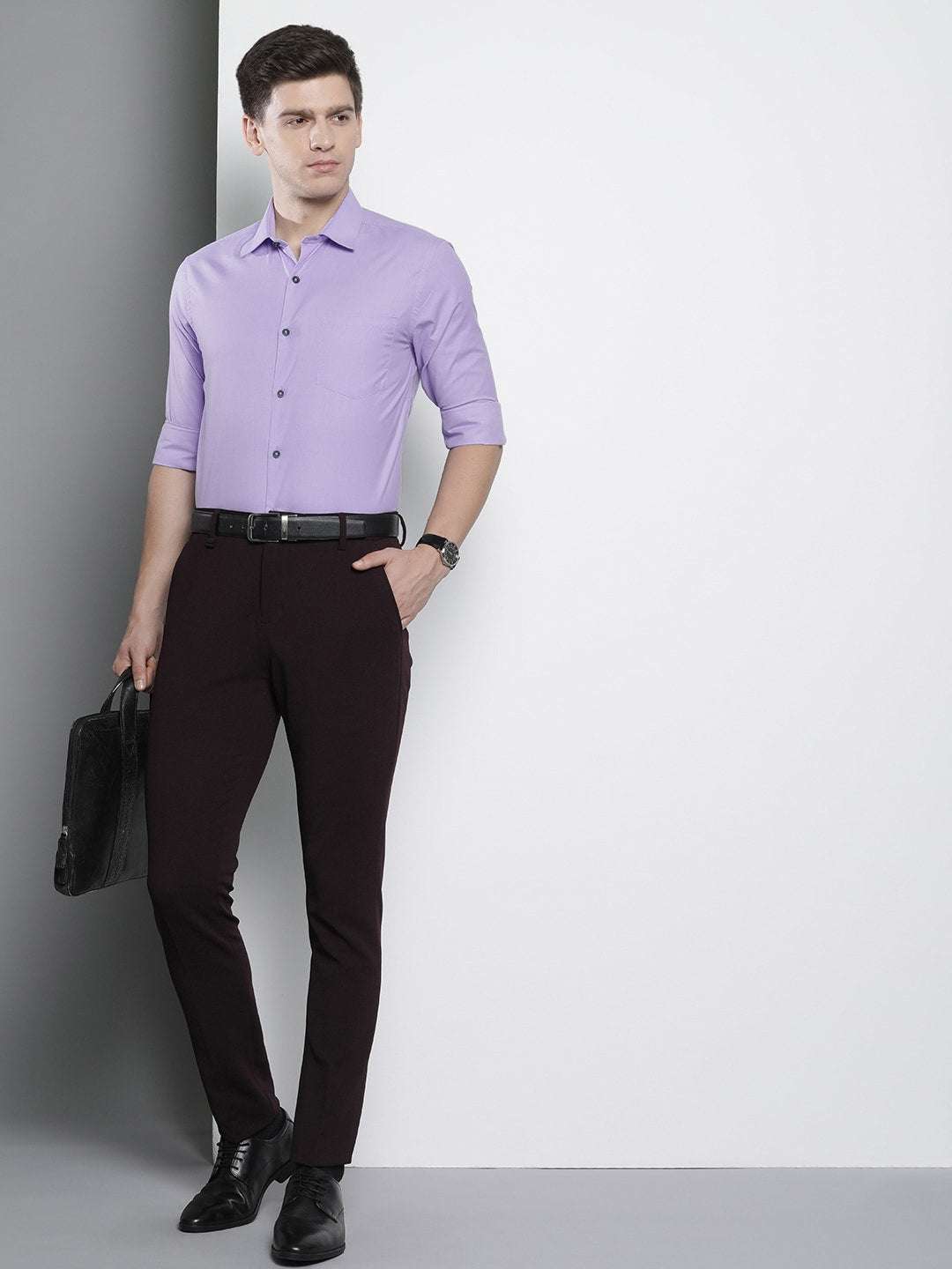 Shop Men Slim Fit Luxe Formal Shirt Online.