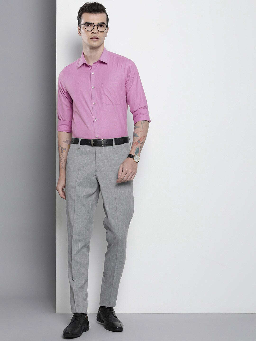 Shop Men Slim Fit Luxe Formal Shirt Online.