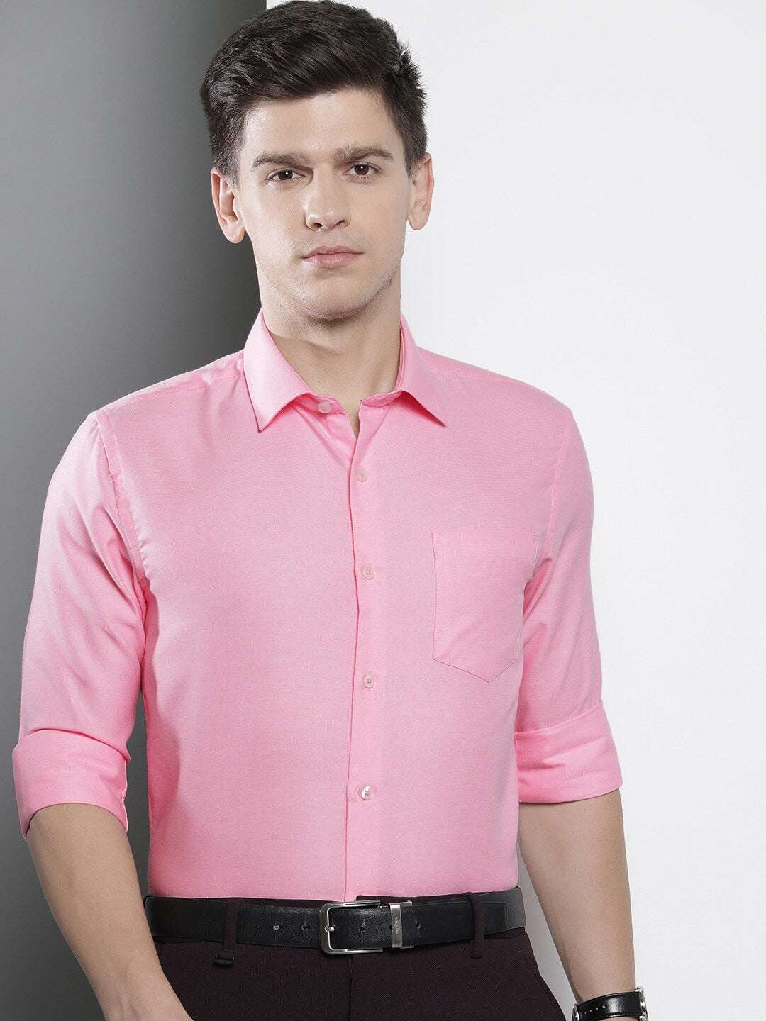 Shop Men Slim Fit Luxe Formal Shirt Online.