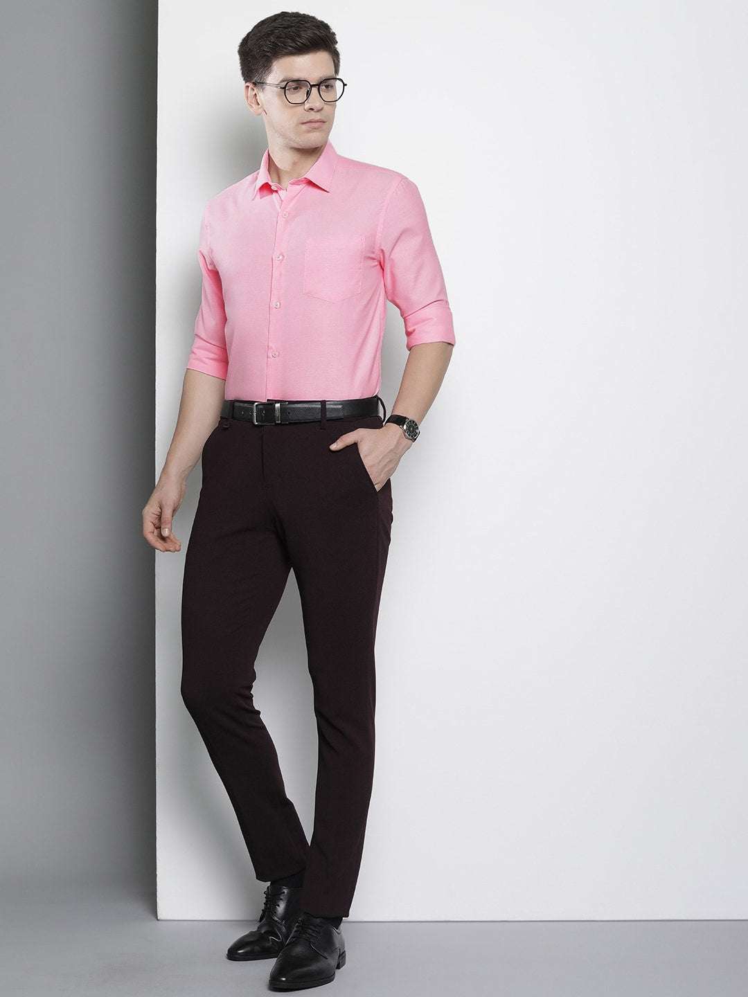 Shop Men Slim Fit Luxe Formal Shirt Online.