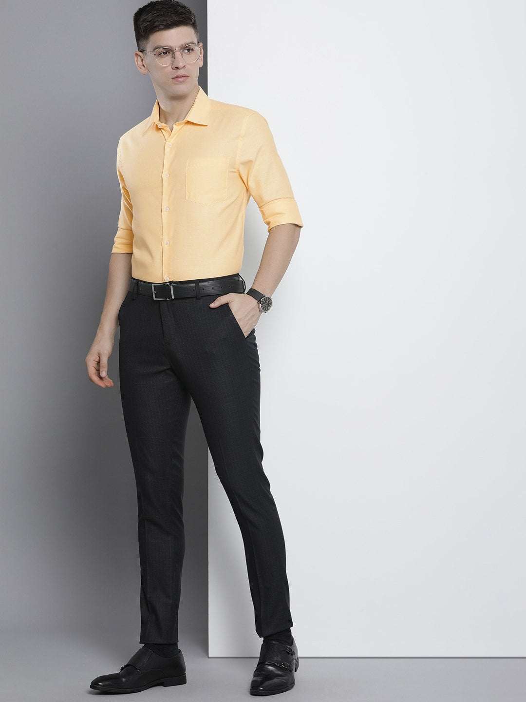 Shop Men Slim Fit Luxe Formal Shirt Online.