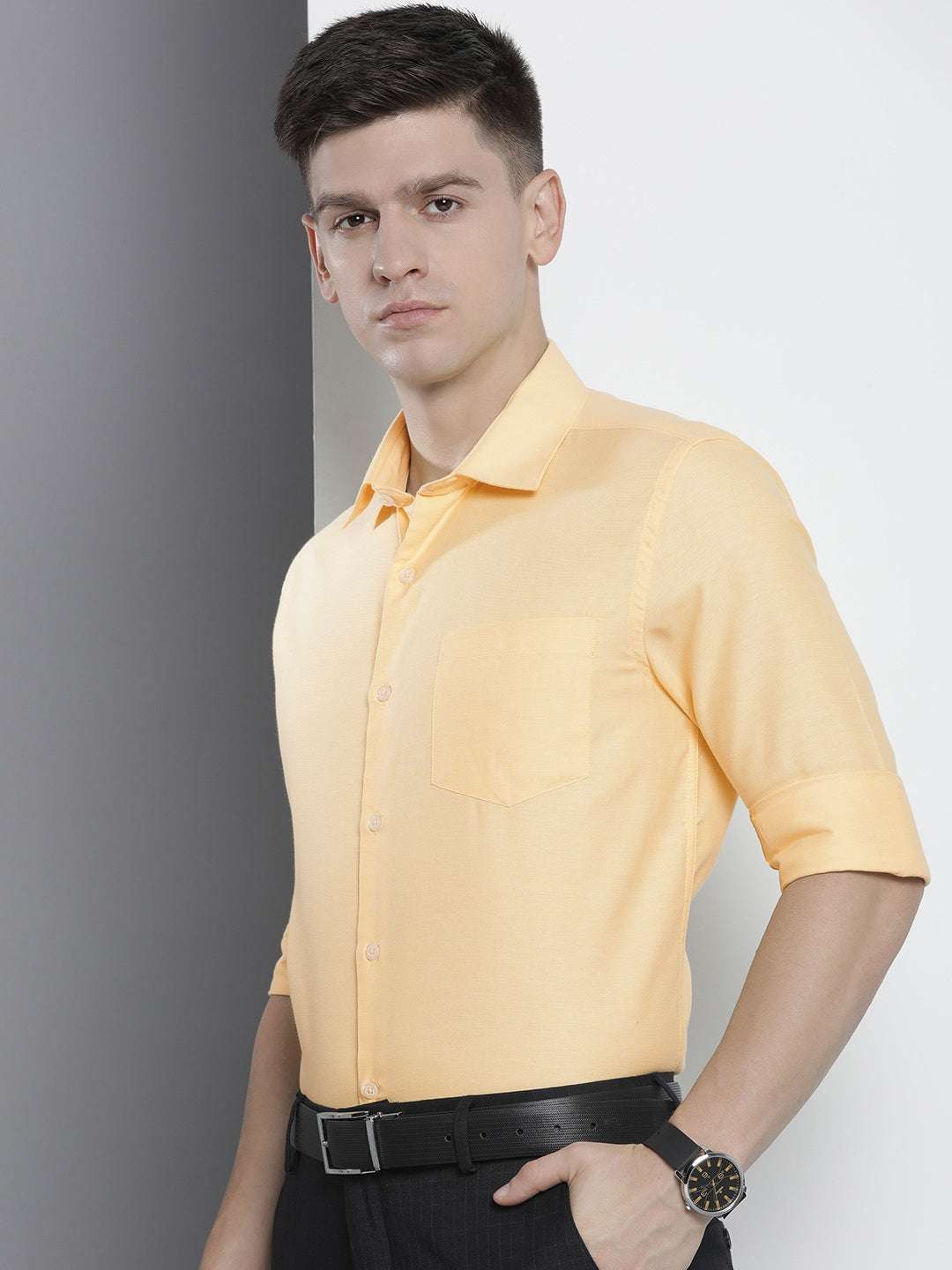 Shop Men Slim Fit Luxe Formal Shirt Online.