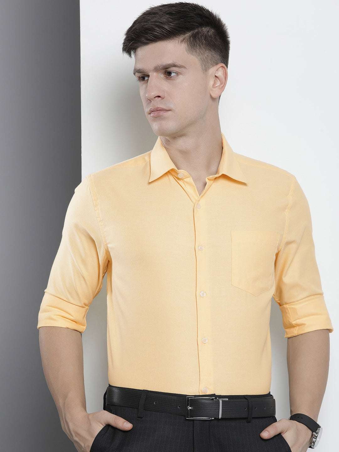 Shop Men Slim Fit Luxe Formal Shirt Online.