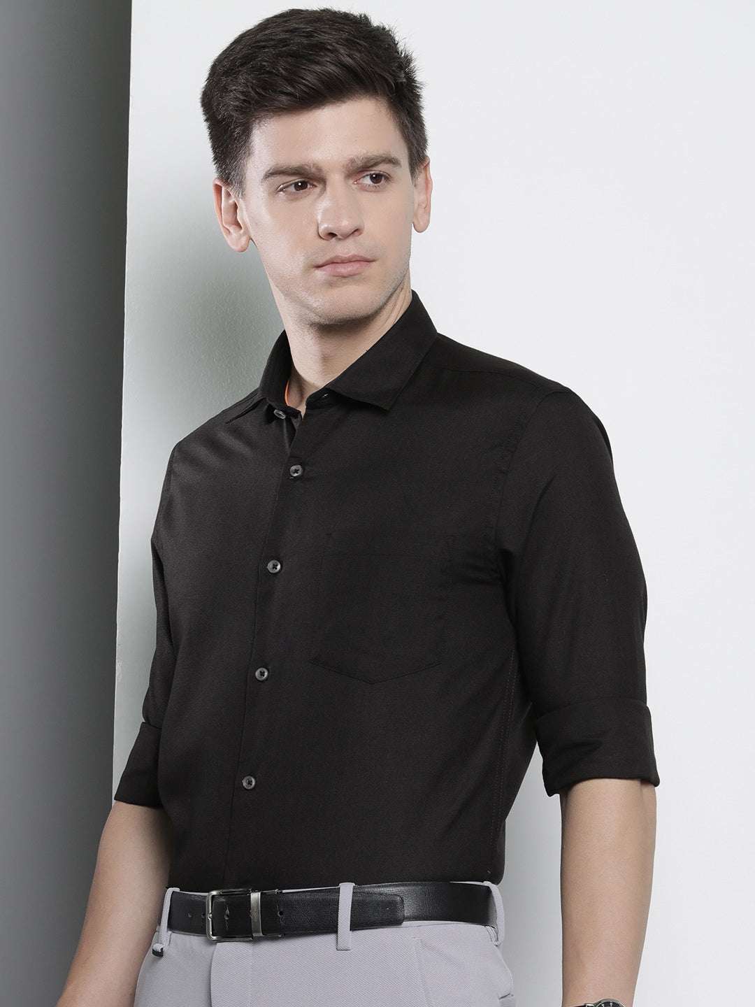 Shop Men Slim Fit Luxe Formal Shirt Online.