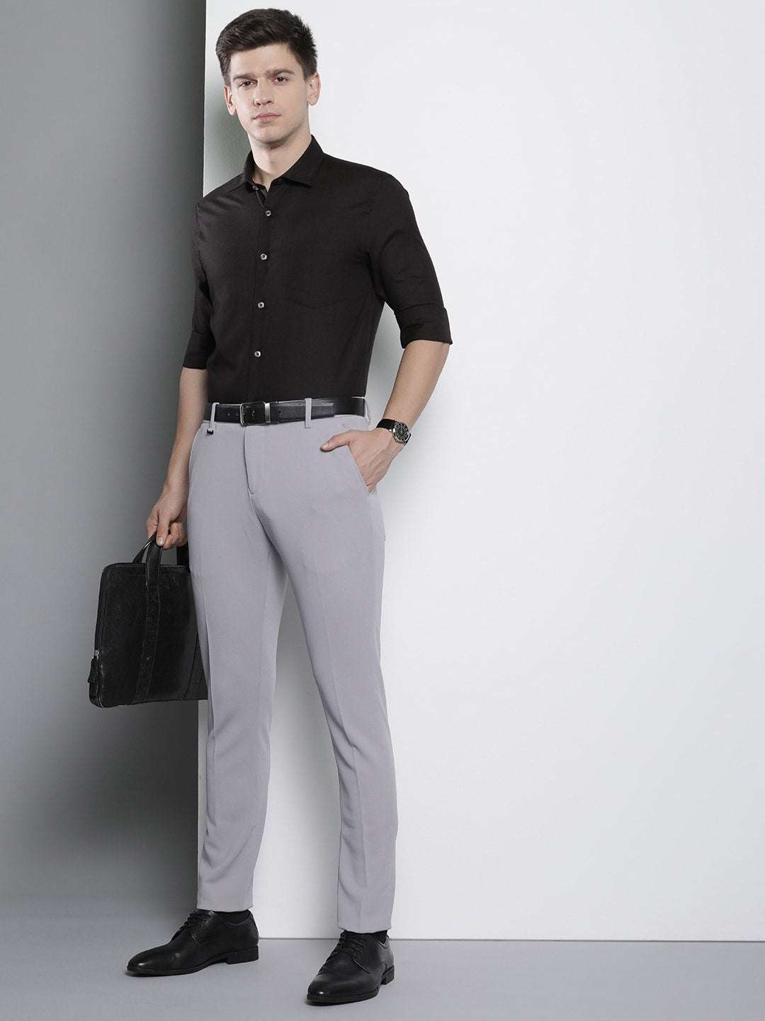 Shop Men Slim Fit Luxe Formal Shirt Online.