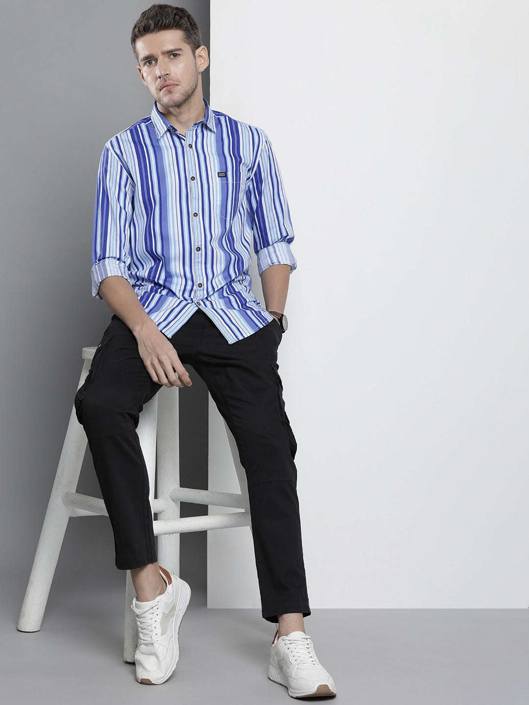 Shop Men Striped Shirt Online.