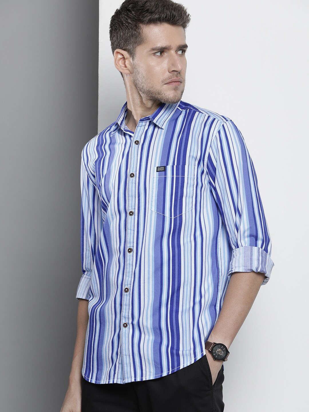 Shop Men Striped Shirt Online.