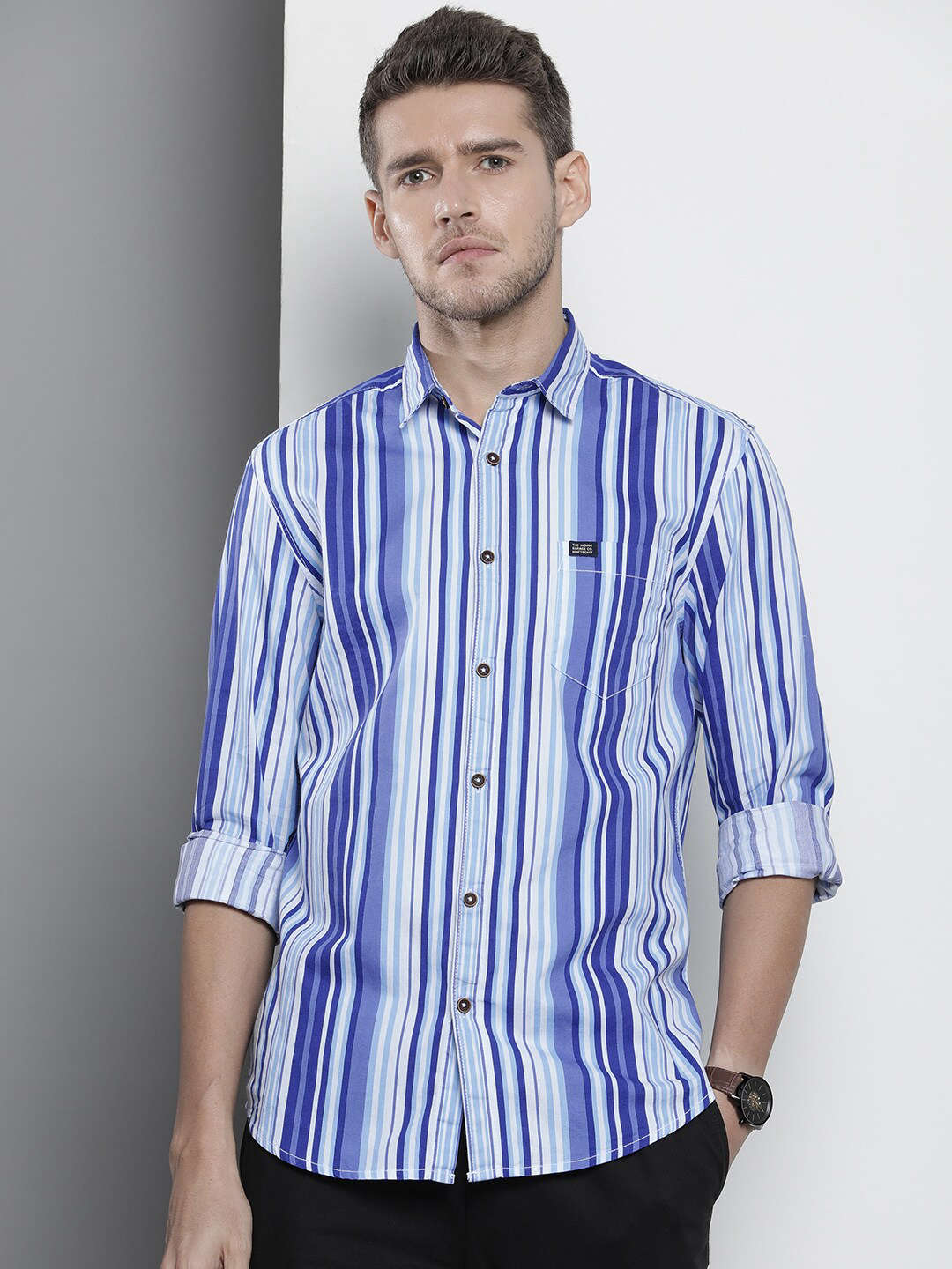 Shop Men Striped Shirt Online.