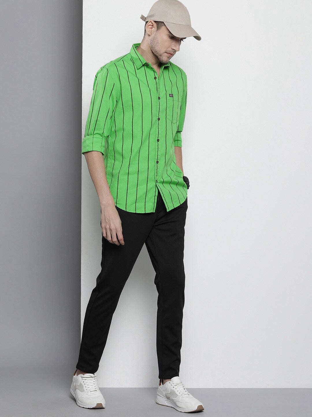 Shop Men Casual Striped Shirt Online.