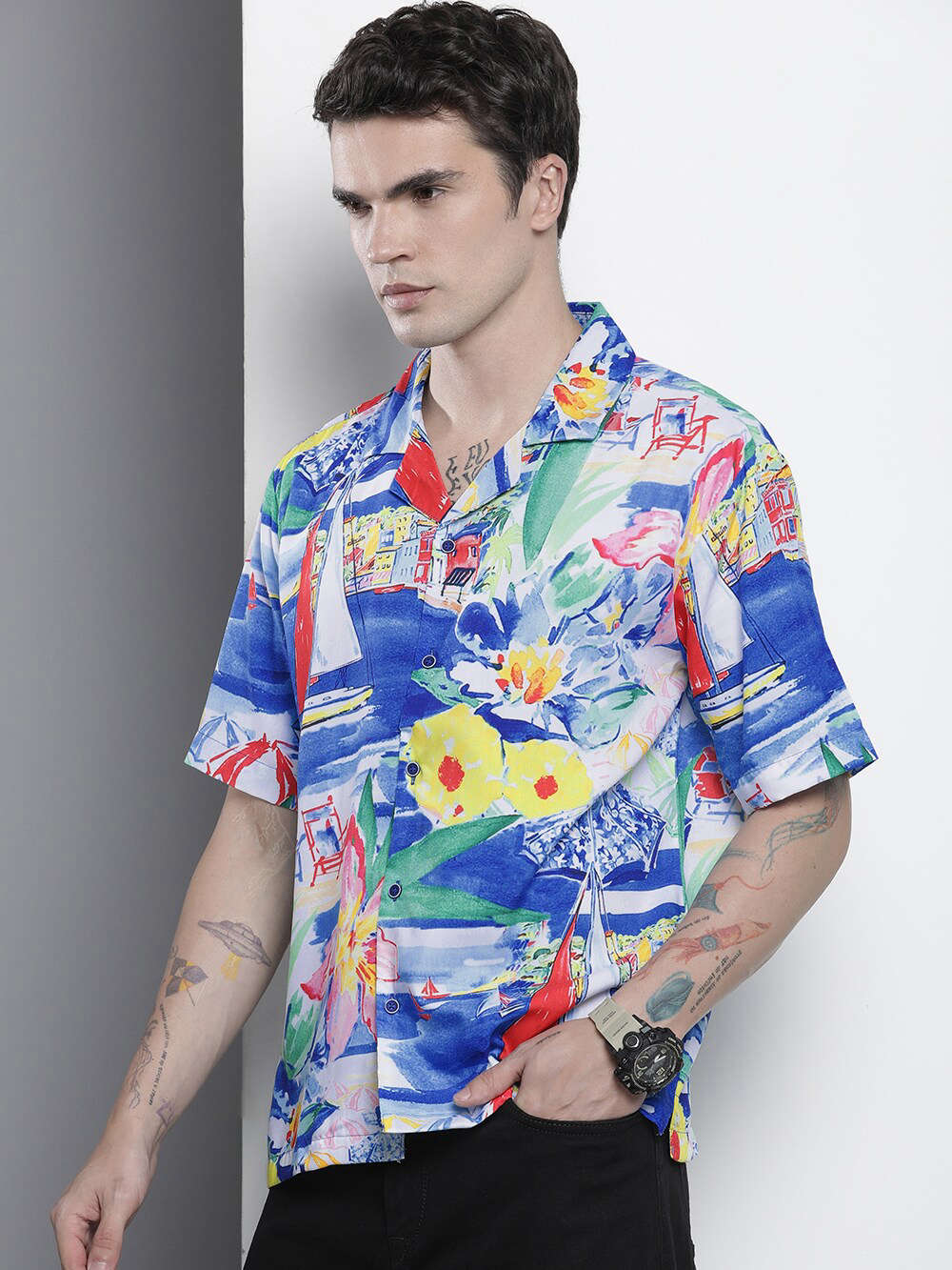 Shop Men Printed Shirt Online.