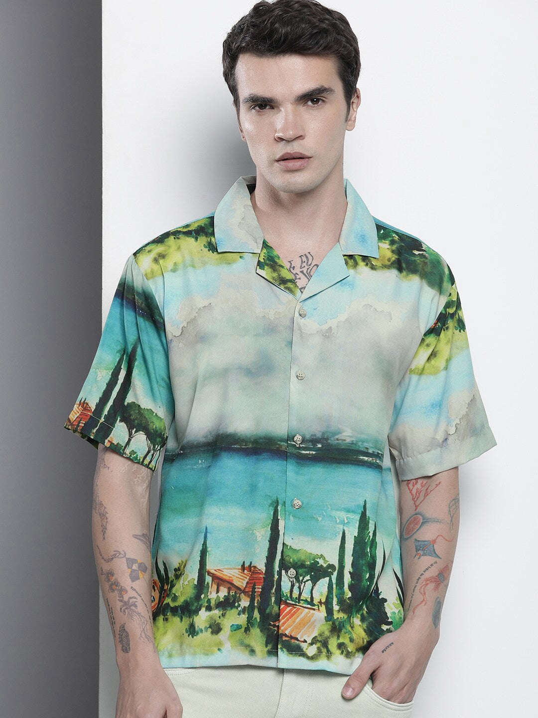 Shop Men Printed Shirt Online.