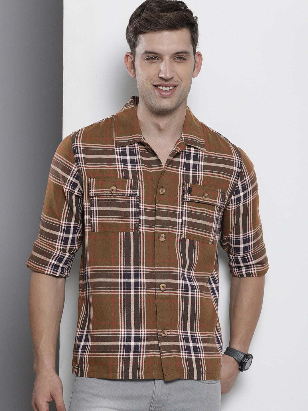 Shop Men Check Shirt Online.