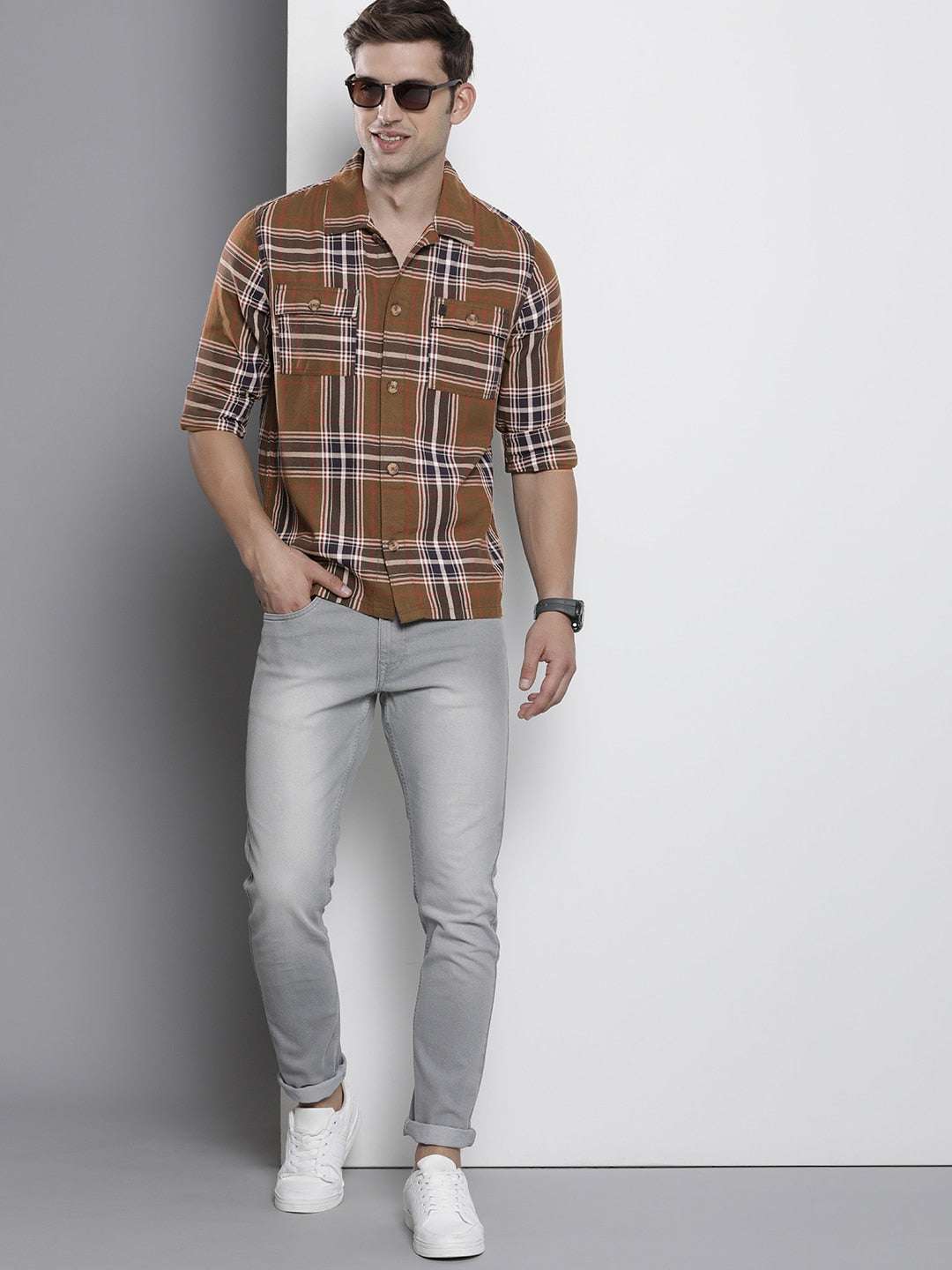 Shop Men Check Shirt Online.