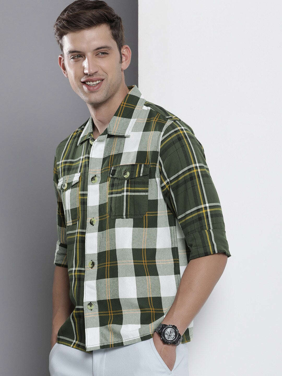 Shop Men Checkered Shirt Online.