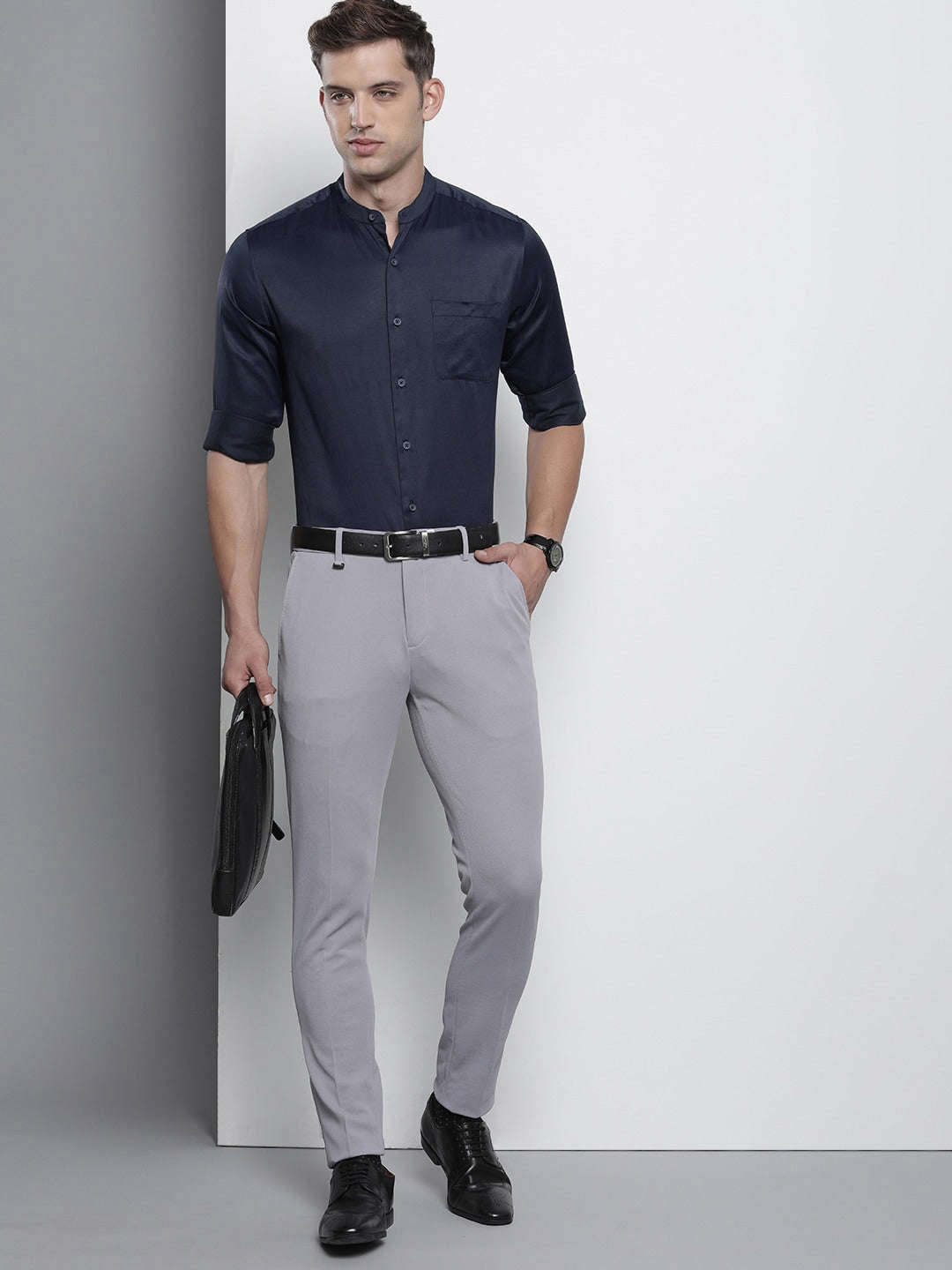 Shop Men Slim Fit Luxe Formal Shirt Online.