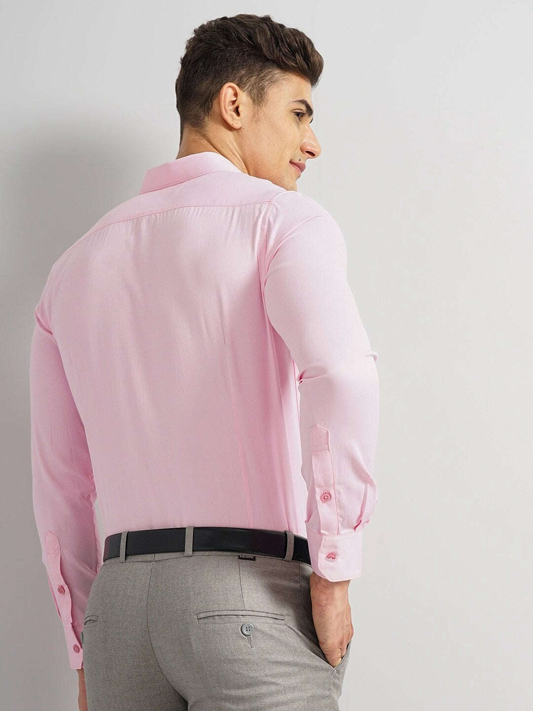 Shop Men Slim Fit Luxe Formal Shirt Online.