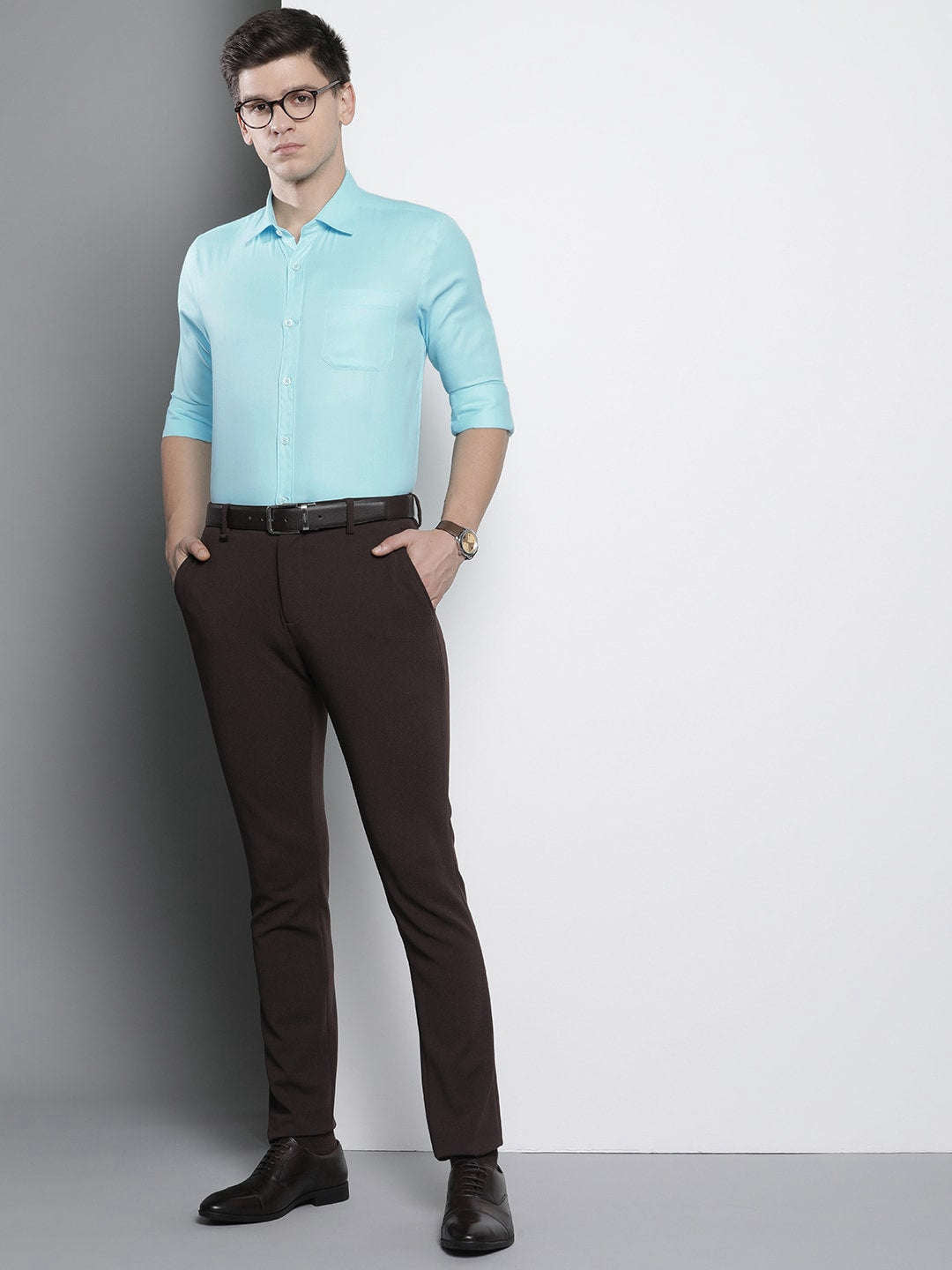 Shop Men Slim Fit Luxe Formal Shirt Online.