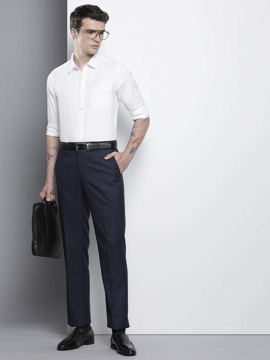 Shop Men Slim Fit Luxe Formal Shirt Online.