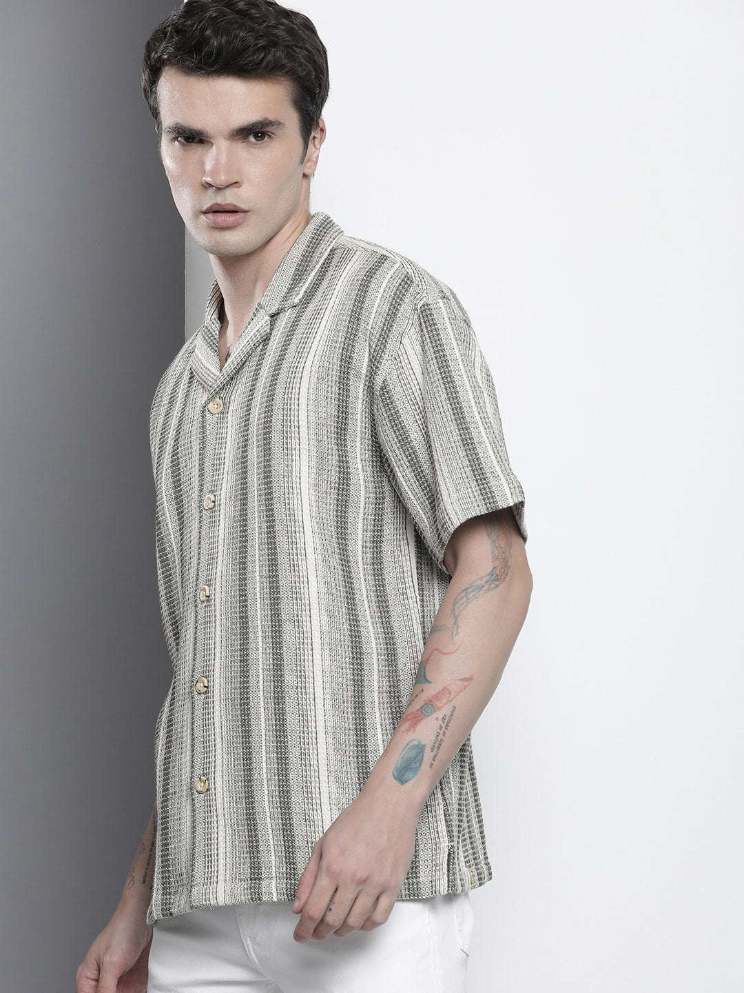 Shop Men Striped Shirt Online.