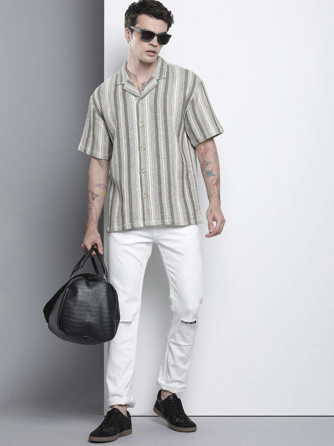 Shop Men Striped Shirt Online.