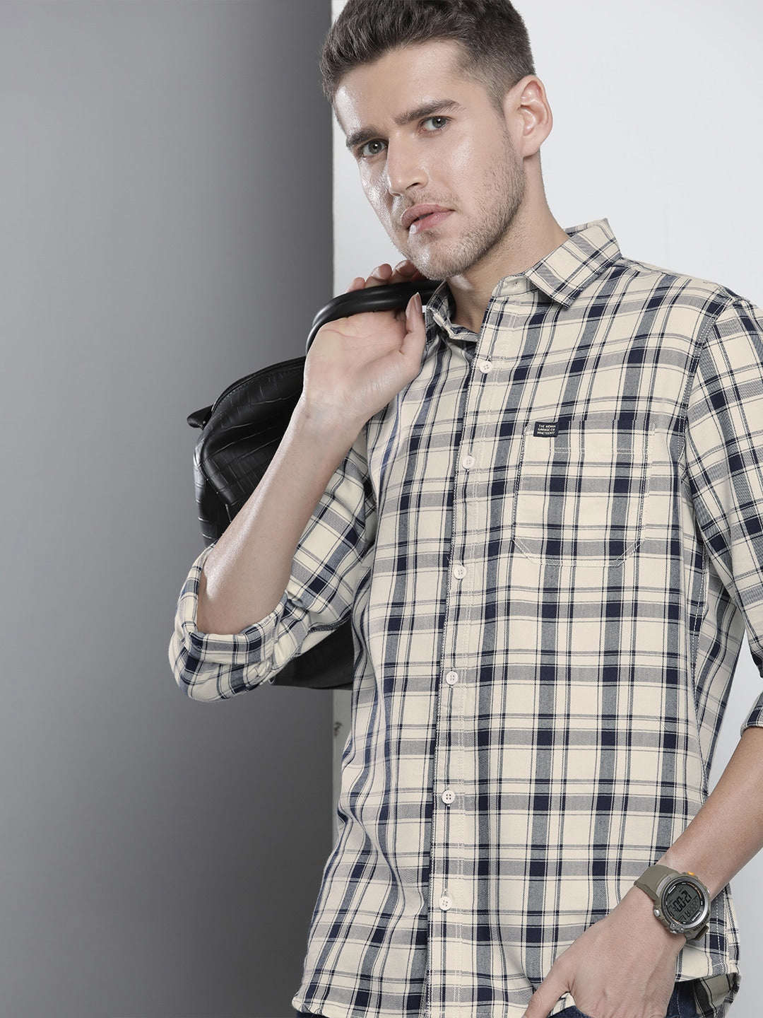 Shop Men Check Shirt Online.