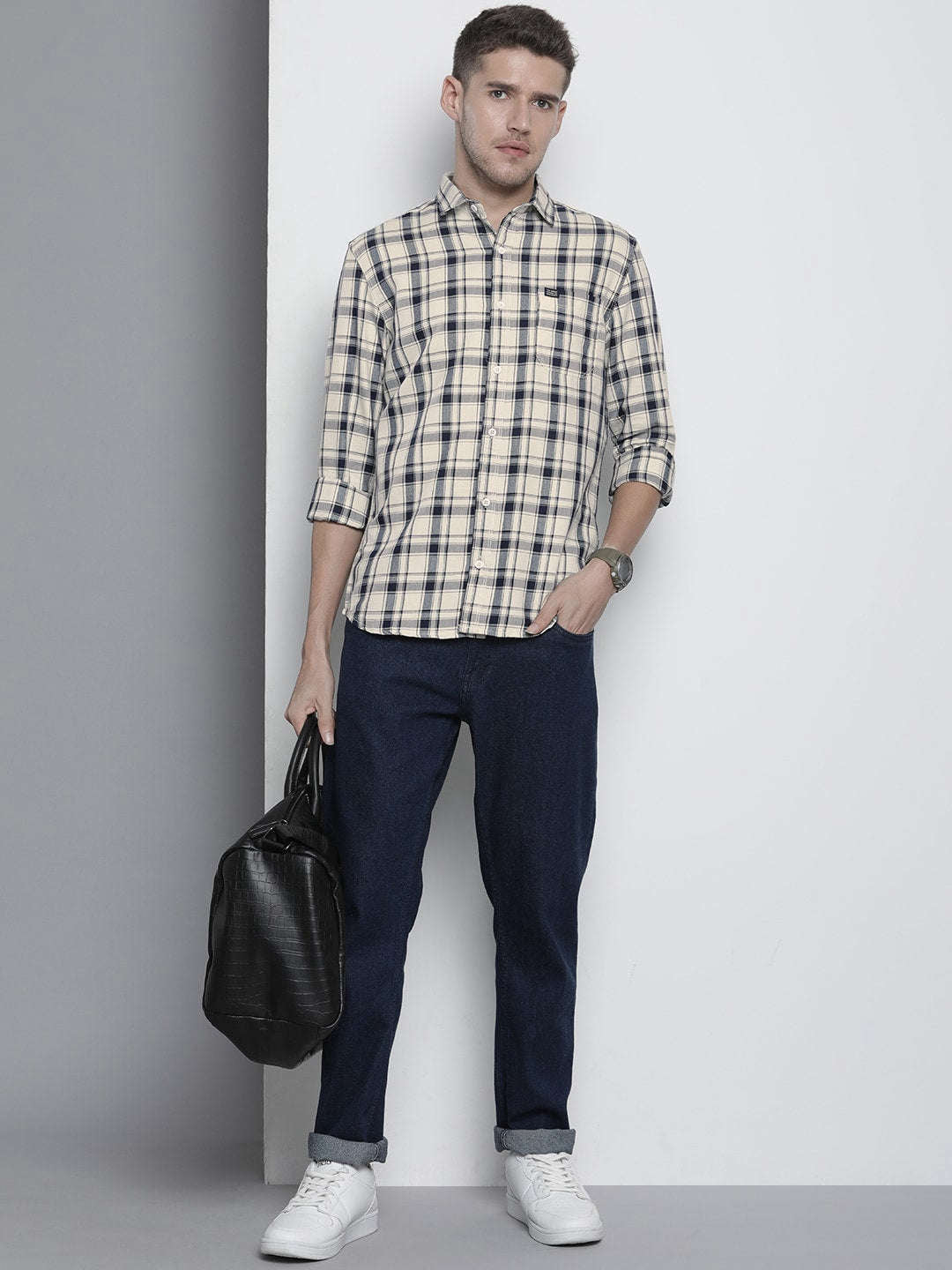 Shop Men Check Shirt Online.