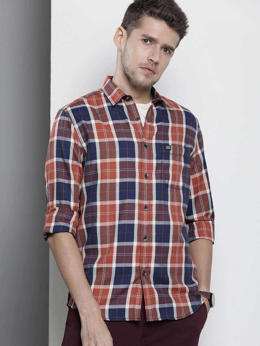 Shop Men Check Shirt Online.