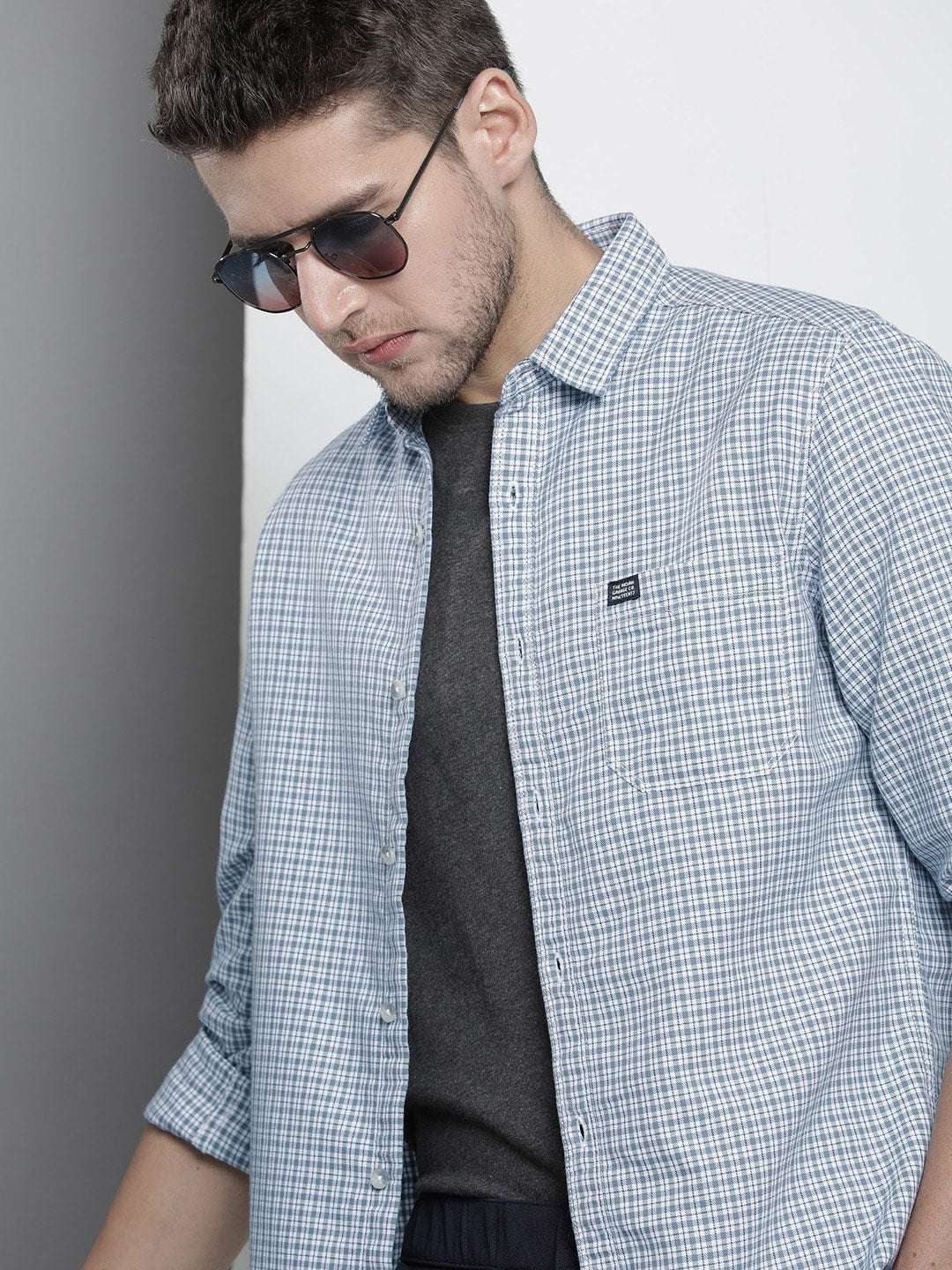 Shop Men Checked Shirt Online.