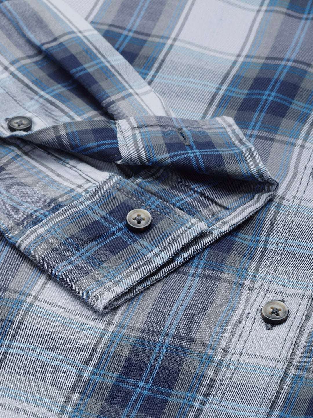 Shop Men's Checked Slim Fit Shirt Online.