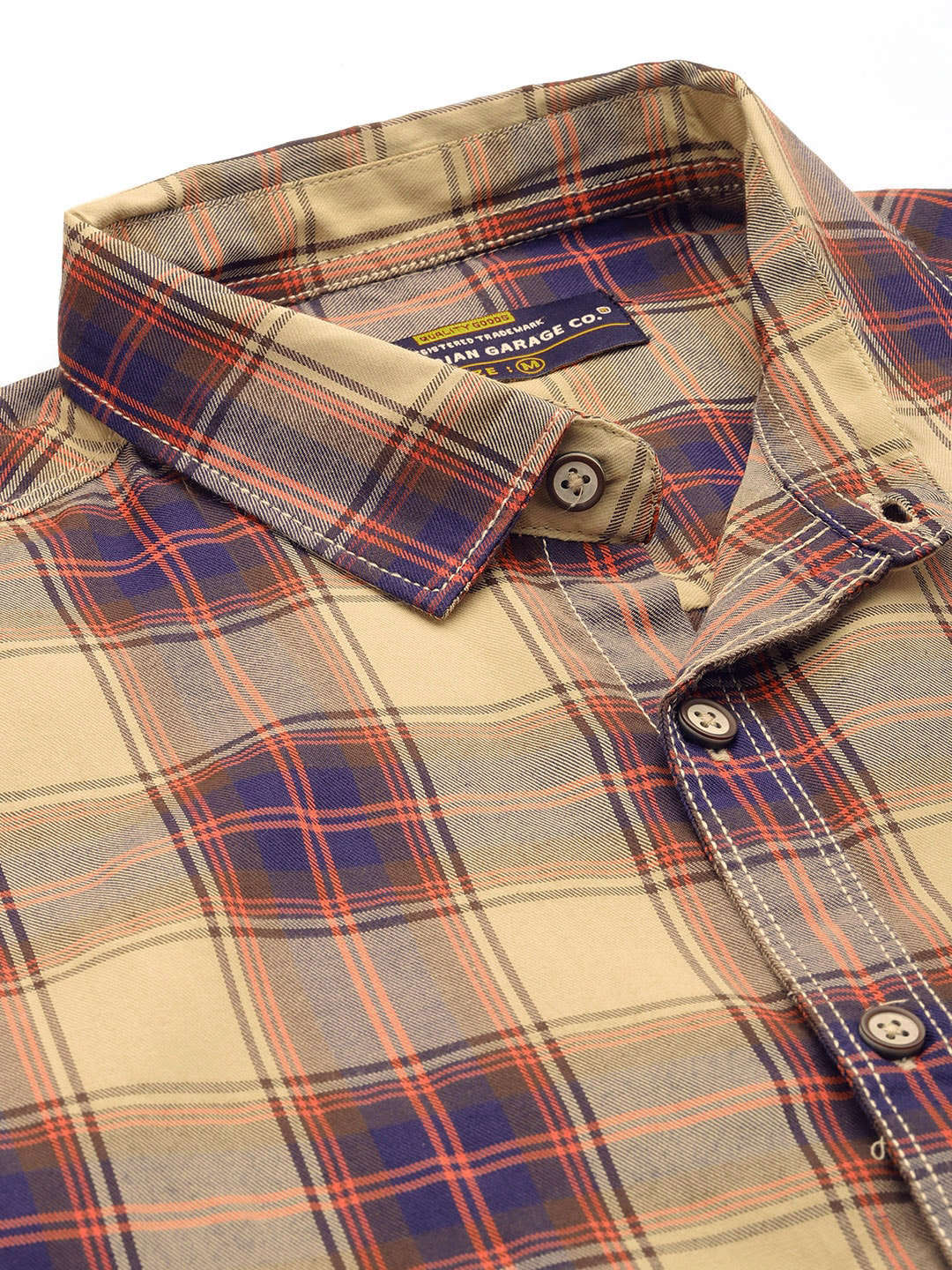 Shop Men Check Printed Shirt Online.