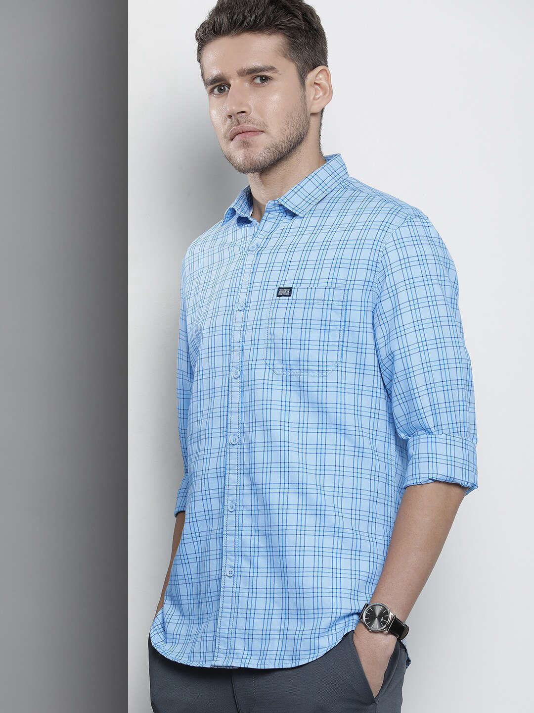 Shop Men Checked Shirt Online.