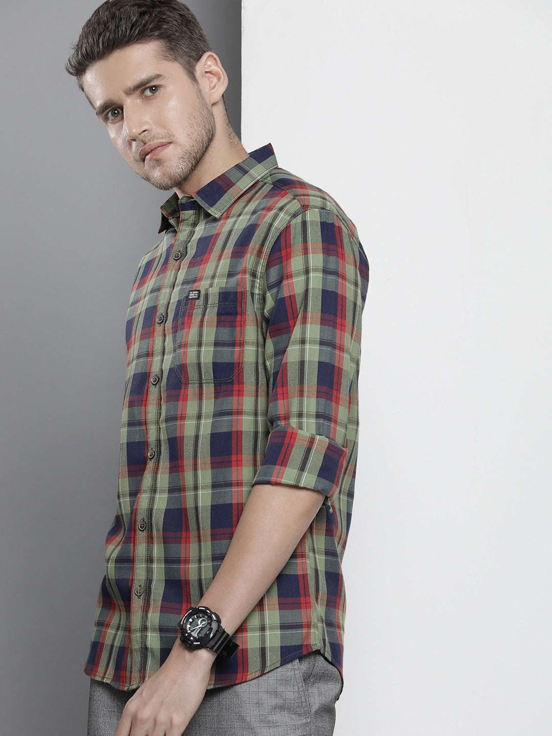 Shop Men Checkered Shirt Online.