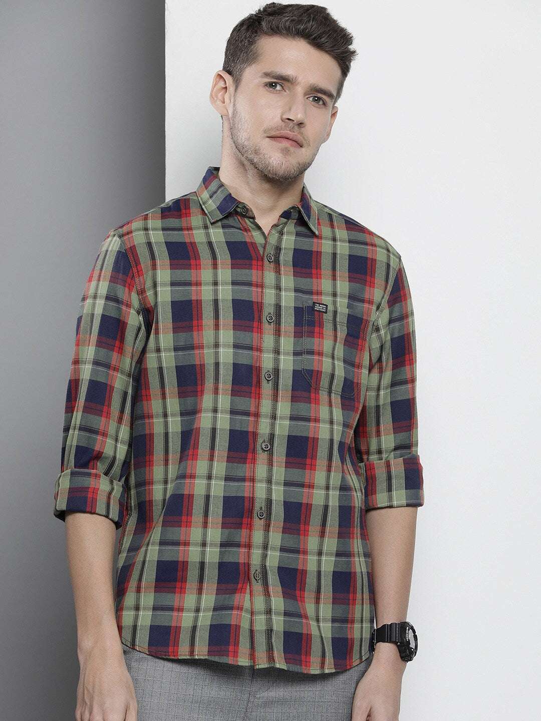 Shop Men Checkered Shirt Online.