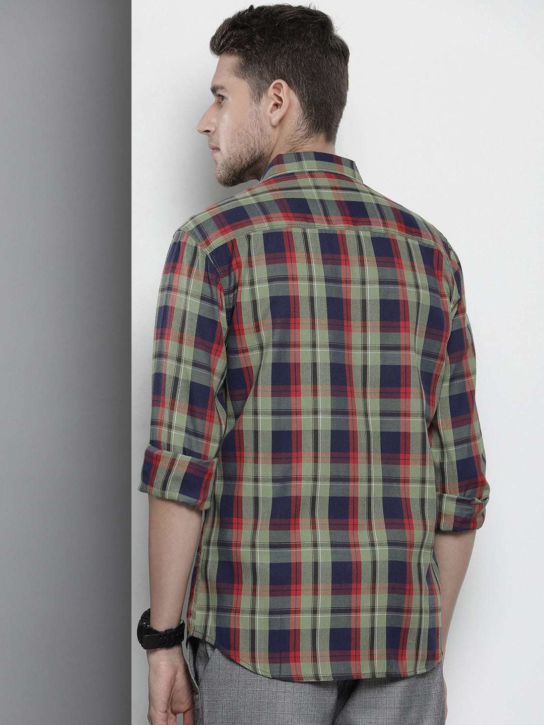 Shop Men Checkered Shirt Online.