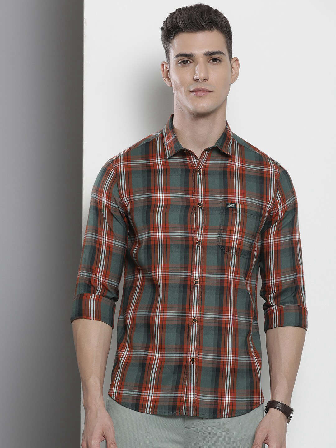 Shop Men Check Shirt Online.