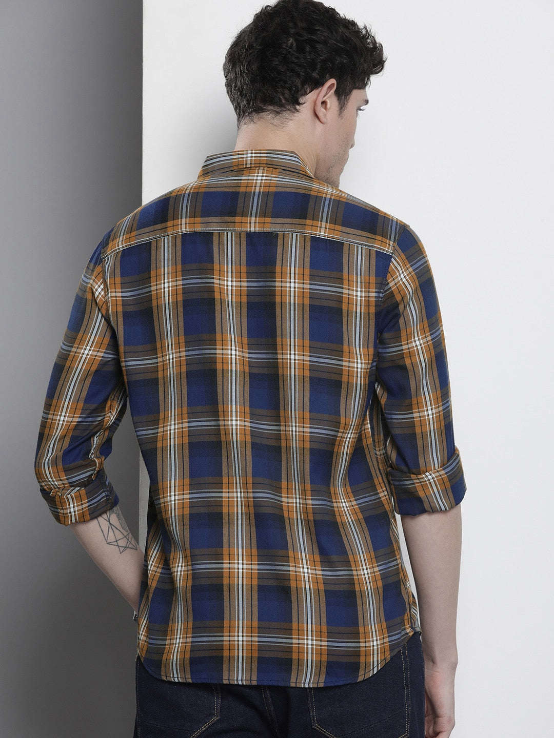 Shop Men Checked Shirt Online.