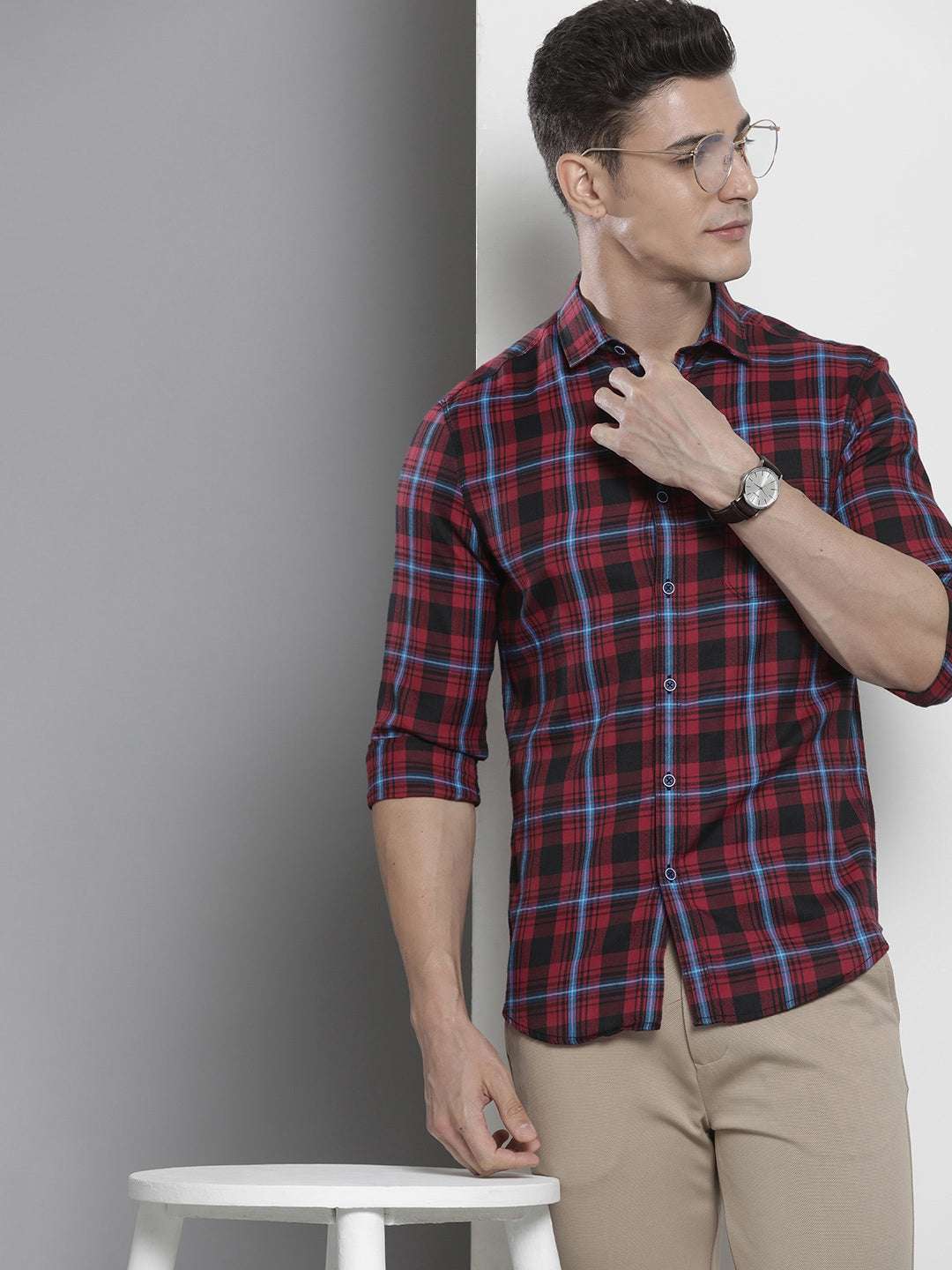 Shop Men Checkered Shirt Online.