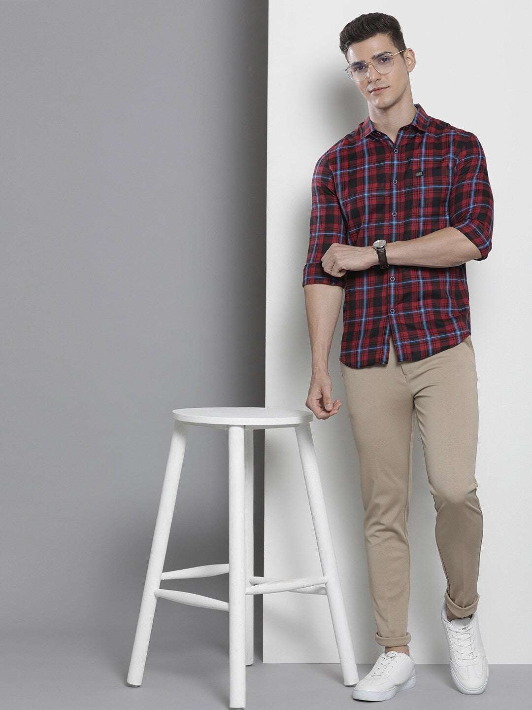 Shop Men Checkered Shirt Online.