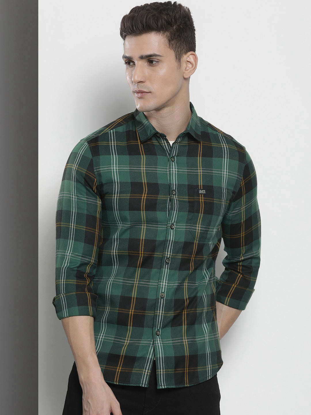 Shop Men Checked Shirt Online.