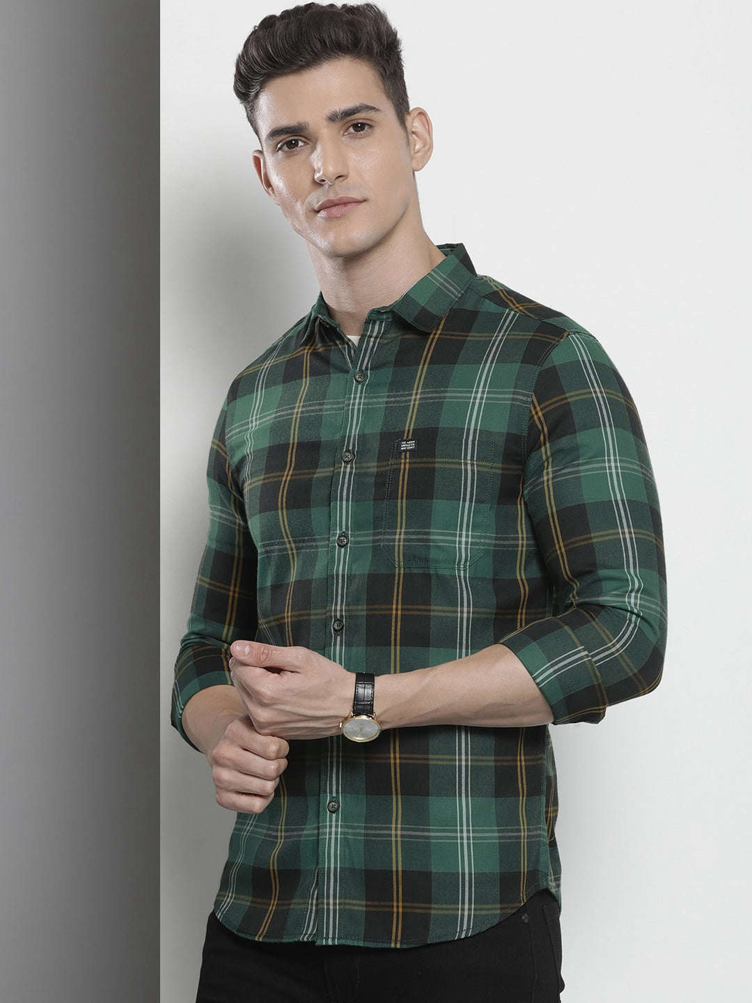 Shop Men Checked Shirt Online.