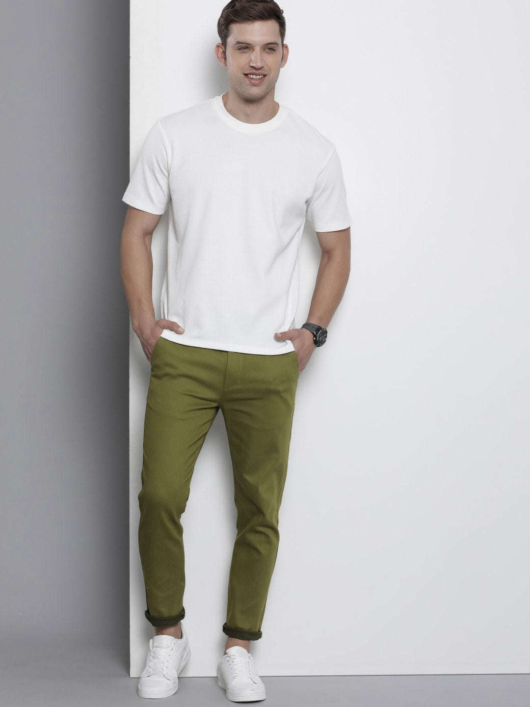 Shop Men Satin Chino Online.