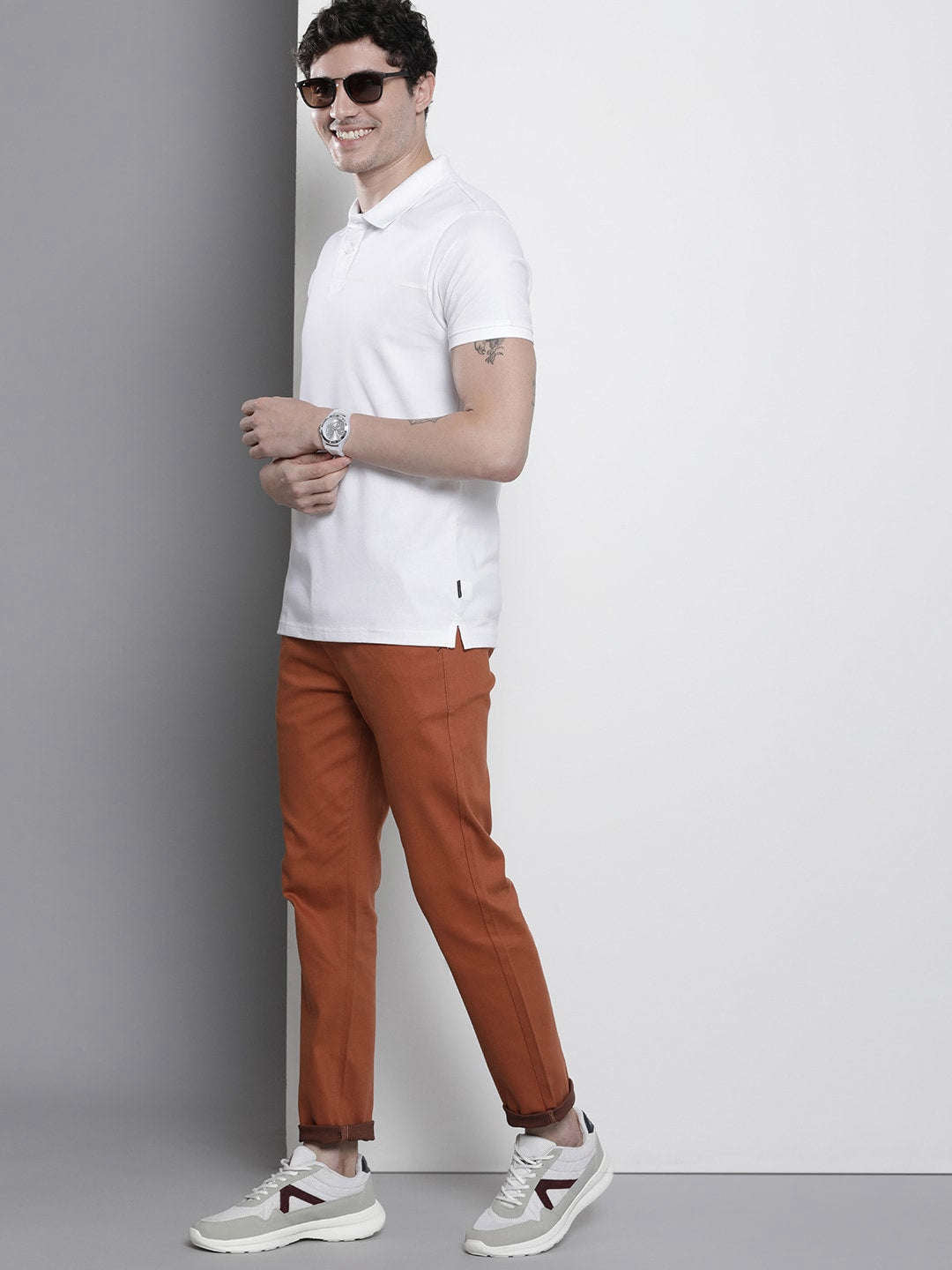 Shop Men Satin Chino Online.