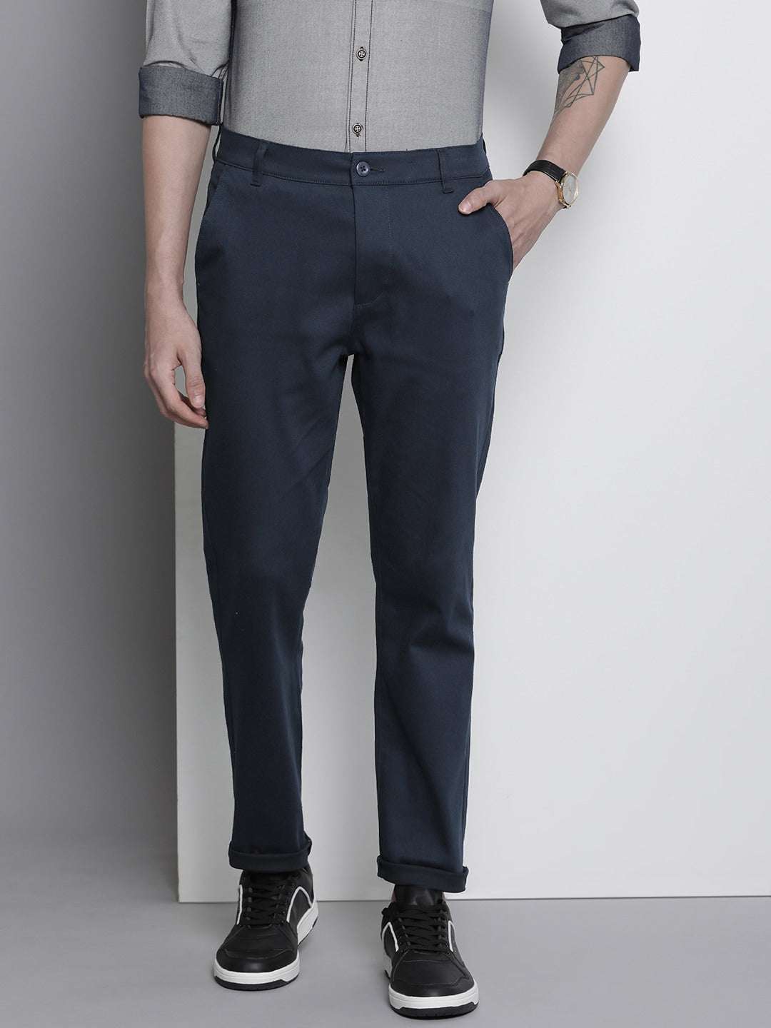 Shop Men Satin Chino Online.