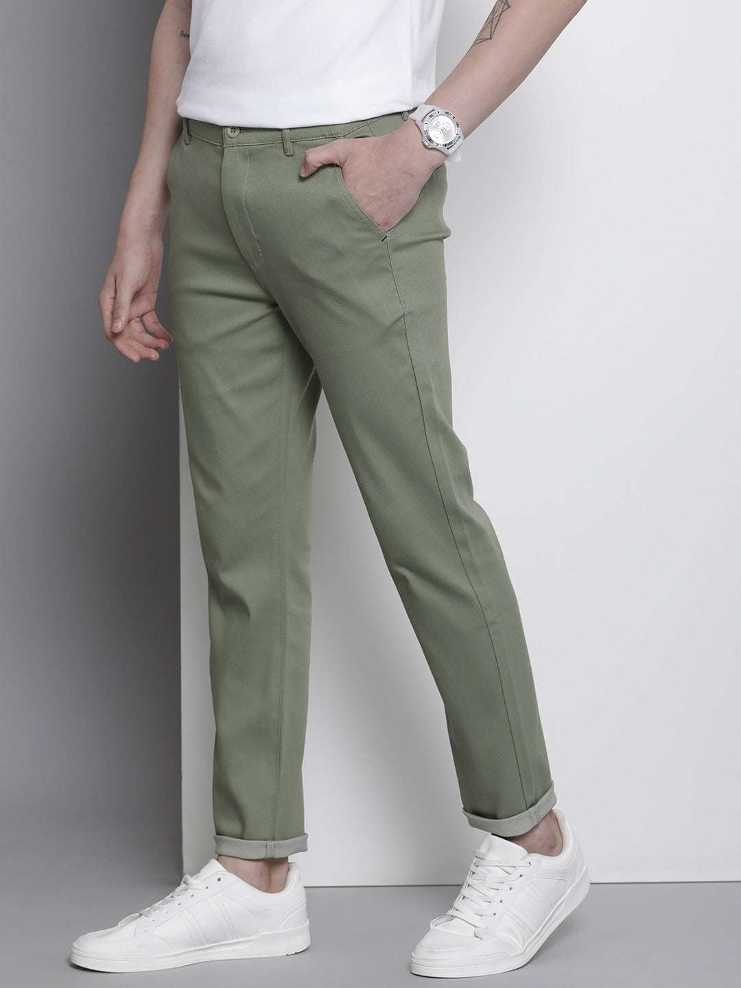 Shop Men Satin Chino Online.