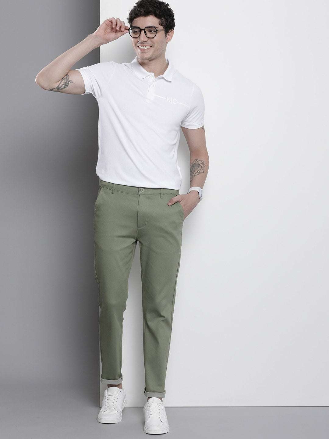 Shop Men Satin Chino Online.