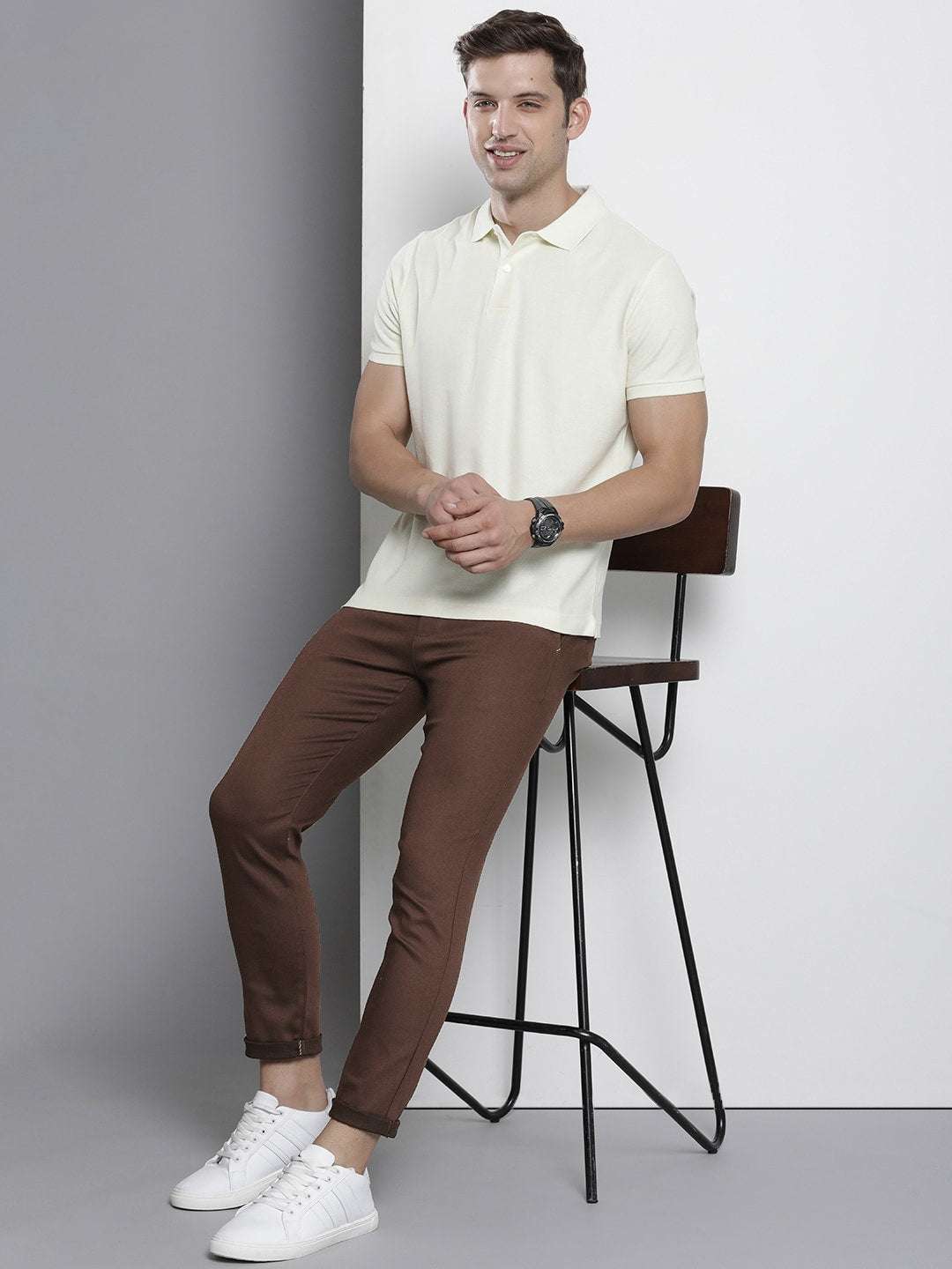 Shop Men Satin Chino Online.