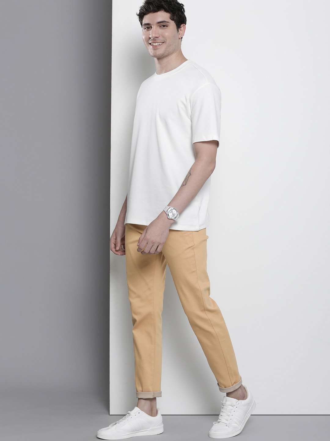 Shop Men Satin Chino Online.